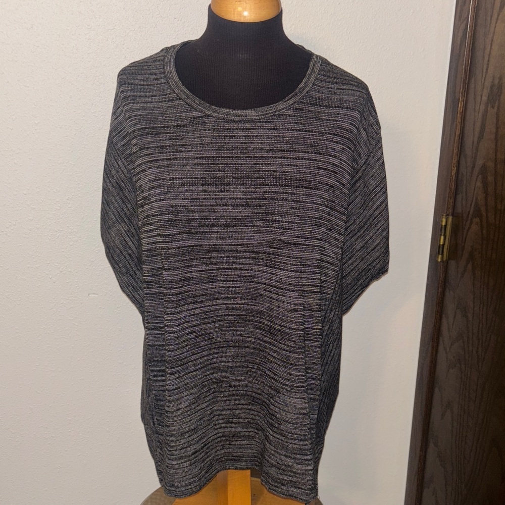 Joan Vass Pullover Knit Tunic Length Top size 2X